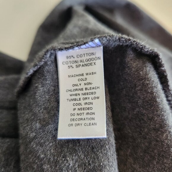 Ann Taylor LOFT Off The Shoulder‎ Top Tee Charcoal Gray Womens XSP EUC - Picture 5 of 7